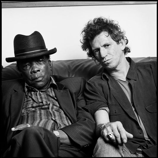 Framed Inventory - John Lee Hooker and Keith Richards, San Francisco, CA, 1991 - 20x24 - Edition 4/25 - Morrison Hotel Gallery