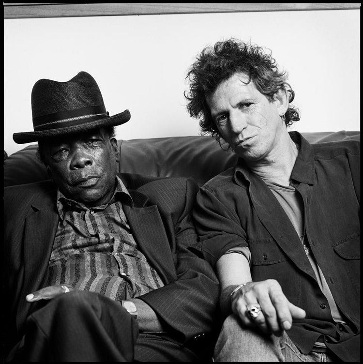 Framed Inventory - John Lee Hooker and Keith Richards, San Francisco, CA, 1991 - 20x24 - Edition 4/25 - Morrison Hotel Gallery