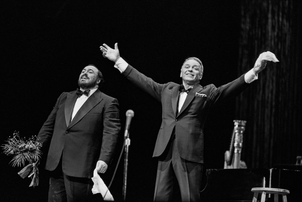 Frank Sinatra and Luciano Pavarotti, 1982 - Morrison Hotel Gallery