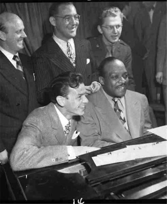 Frank Sinatra with Axel Stordahl, Benny Goodman, Mel Powell and Count Basie - Morrison Hotel Gallery
