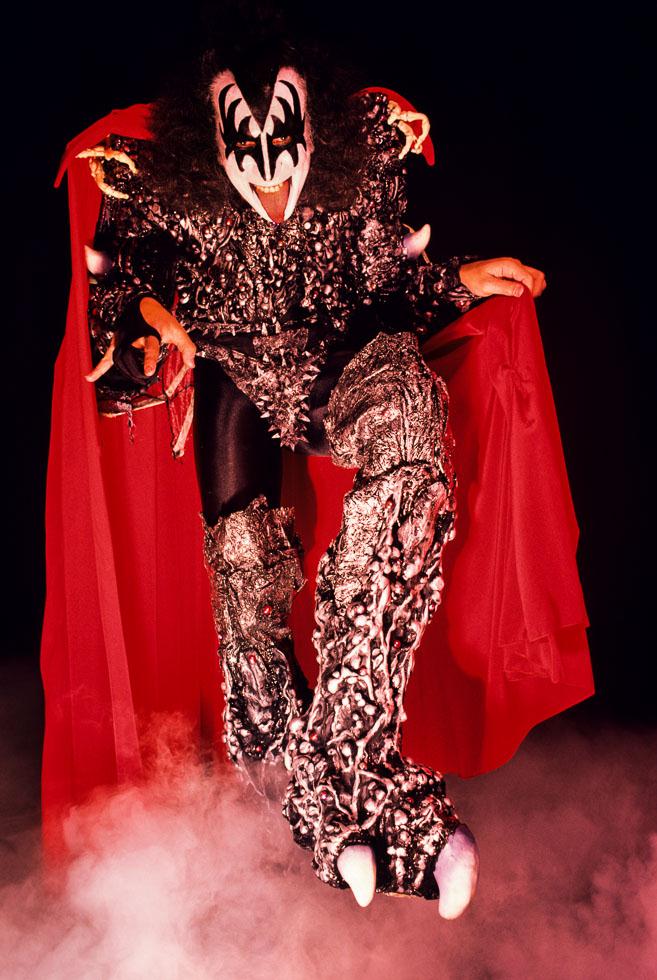 Gene Simmons of Kiss, with Red Cape, 1979 - Morrison Hotel Gallery