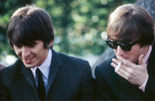 George Harrison and John Lennon Greet Fans 1964 - Morrison Hotel Gallery
