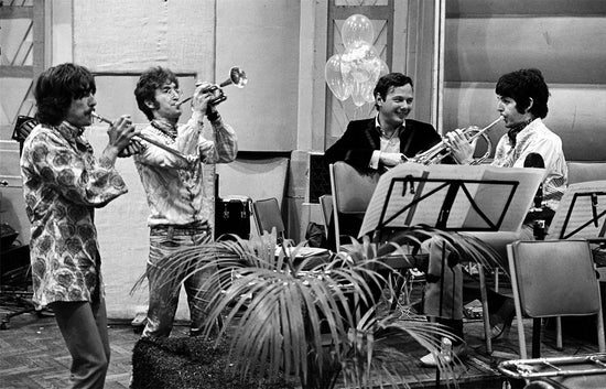 George Harrison, John Lennon, Paul McCartney, and Brian Epstein, 1967 - Morrison Hotel Gallery
