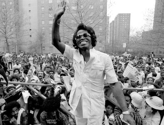 James Brown visits Harlem to meet fans on May 3, 1979 - Morrison Hotel Gallery