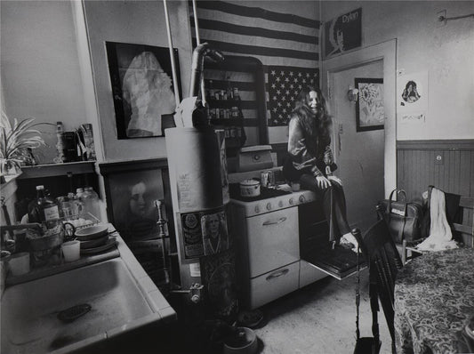 Janis Joplin at Home in the Kitchen, San Francisco, 1969 - Morrison Hotel Gallery