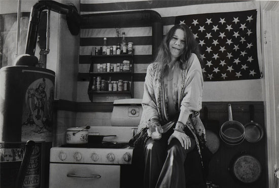 Janis Joplin, Close-up in her Kitchen, San Francisco, 1969 - Morrison Hotel Gallery