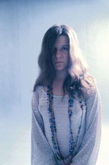 Janis Joplin, White Blouse & Beads, 1968 - Morrison Hotel Gallery