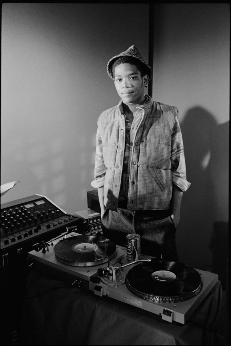 Jean - Michel Basquiat, on the Set of Rapture Music Video, NYC, 1981 - Morrison Hotel Gallery