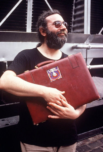 Jerry Garcia (briefcase) Grateful Dead, NYC, 1979