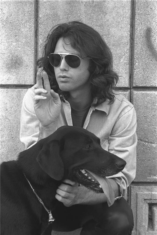 Jim Morrison of The Doors, Ennis House, Los Angeles, 1968 - Morrison Hotel Gallery