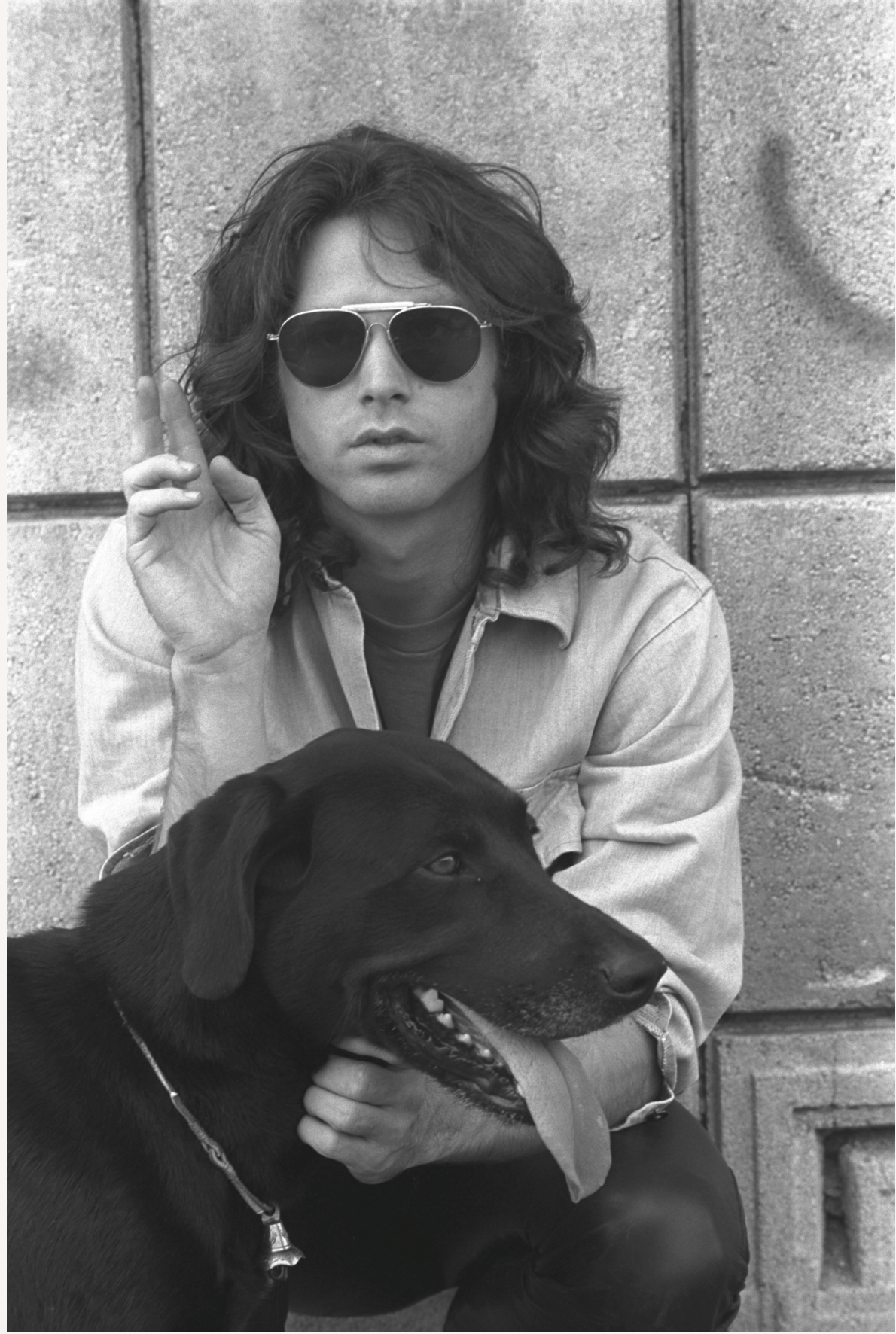 Jim Morrison of The Doors, Ennis House, Version 2, Los Angeles, 1968 - Morrison Hotel Gallery