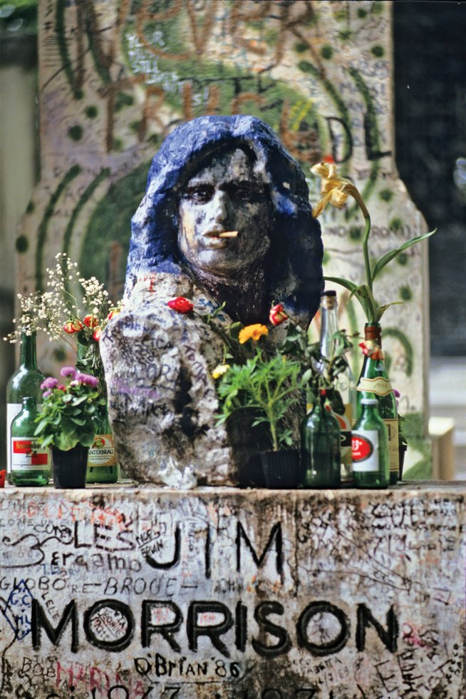 Jim Morrison's Gravestone, Paris, 1986 - Morrison Hotel Gallery