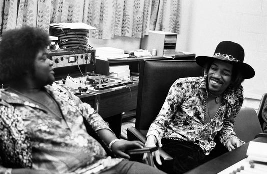 Jimi Hendrix and Buddy Miles, The Record Plant, NYC, 1968. Recording “Electric Ladyland” - Morrison Hotel Gallery