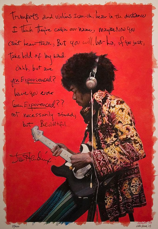 Jimi Hendrix “ARE YOU EXPERIENCED” orange - Morrison Hotel Gallery
