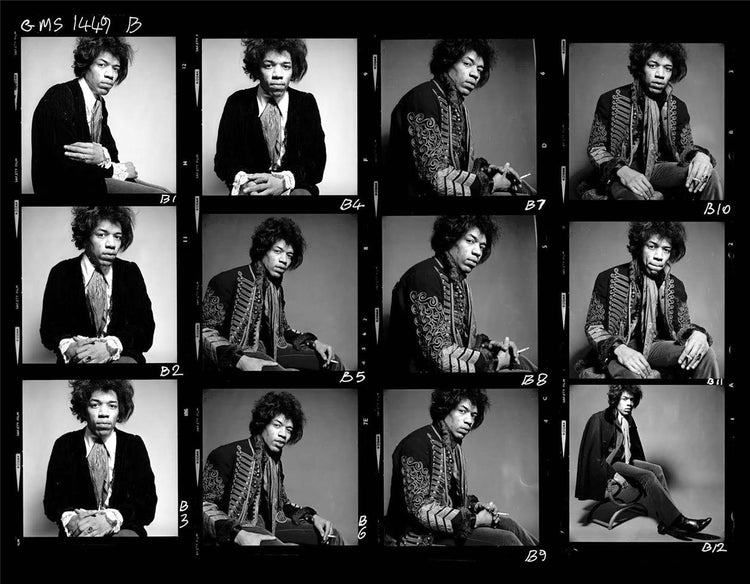 Jimi Hendrix, Contact Sheet, 1967 - Morrison Hotel Gallery