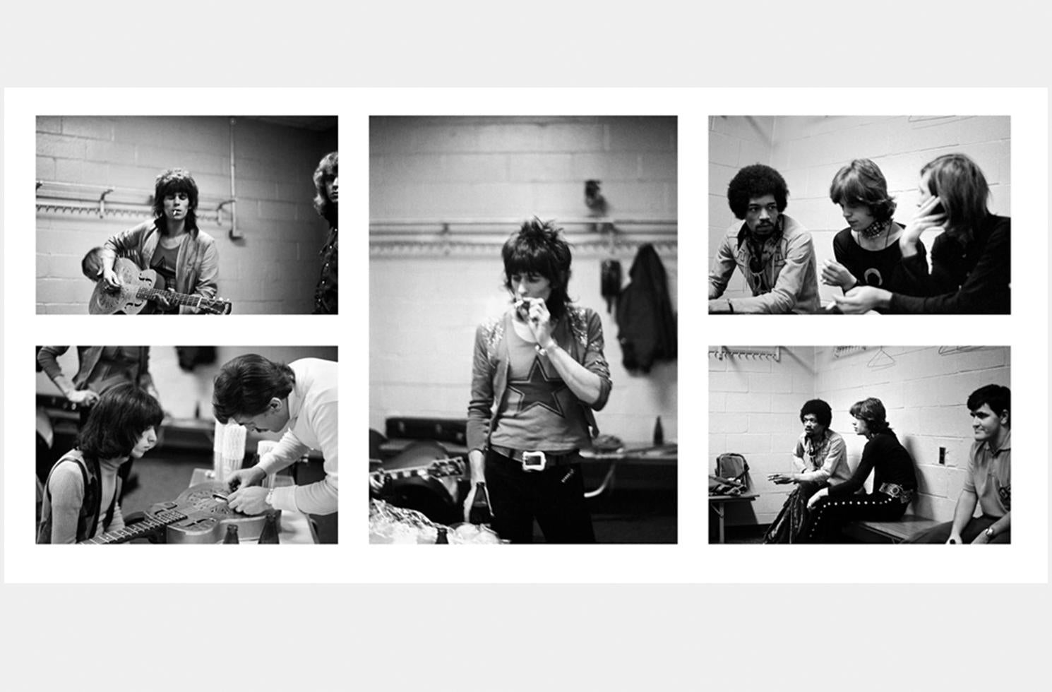 Jimi Hendrix Hanging Out With The Rolling Stones, Madison Square Garden, NYC, 1969 - Morrison Hotel Gallery