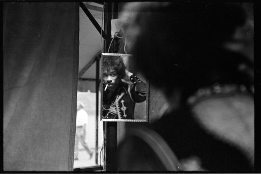 Jimi Hendrix, Looking in the Mirror, Forest Hills, 1967 - Morrison Hotel Gallery