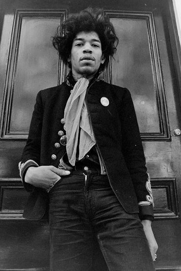 Jimi Hendrix, Poses on front step, London, 1967 - Morrison Hotel Gallery