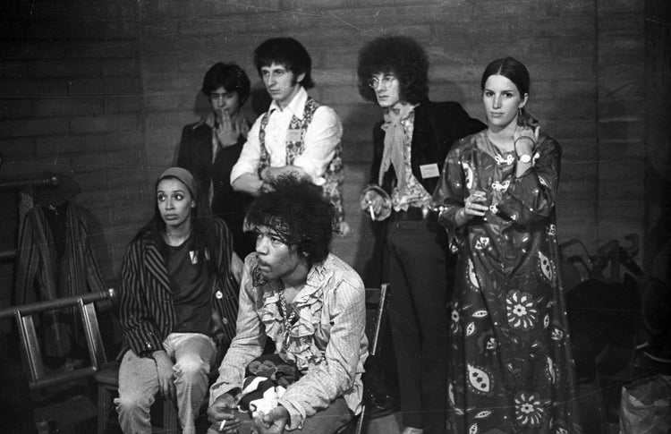 Jimi Hendrix with John Entwistle of The Who, Monterey, CA, 1967 - Morrison Hotel Gallery