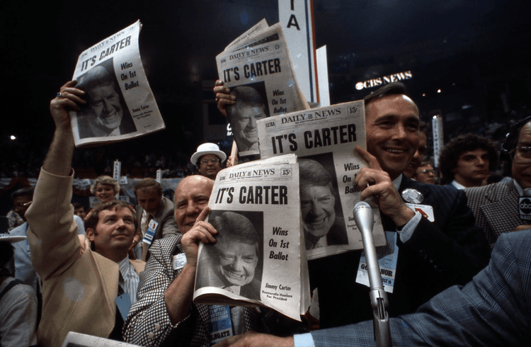 Jimmy Carter, Front Page of the Daily News, July 15th 1976 - Morrison Hotel Gallery