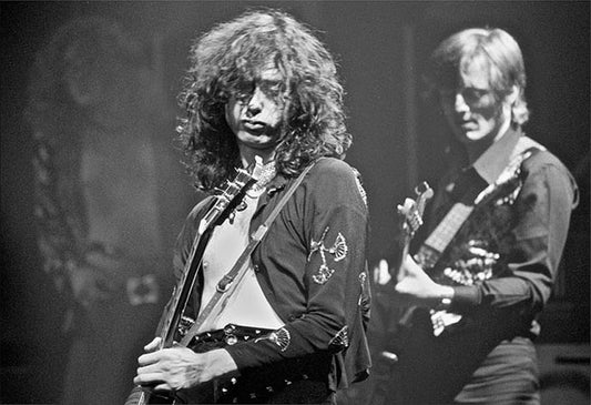 Jimmy Page, John Paul Jones, Led Zeppelin, Detroit, Triple image - Morrison Hotel Gallery