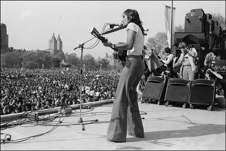 Joan Baez, War is Over Rally, Central Park, NYC, 1975 - Morrison Hotel Gallery