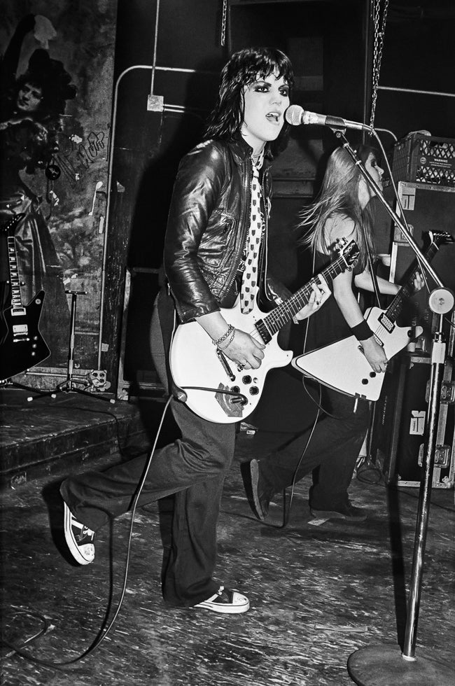 Joan Jett performing at CBGB's, NYC, 1976 - Morrison Hotel Gallery