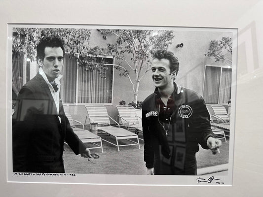 Joe Strummer and Mick Jones at the Sunset Marquis Hotel, 1980 - Morrison Hotel Gallery