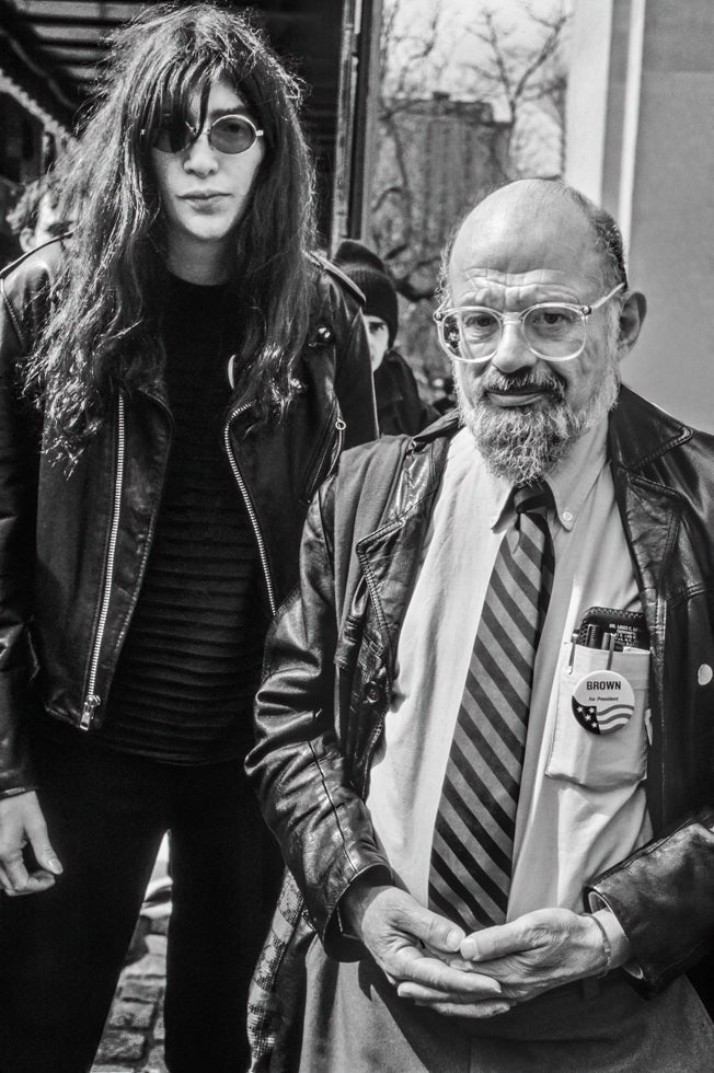 Joey Ramone and Allen Ginsberg in Washington Square Park, NYC, 1992 - Morrison Hotel Gallery