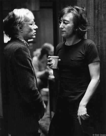 John Lennon & Andy Warhol, NYC, 1972 - Morrison Hotel Gallery