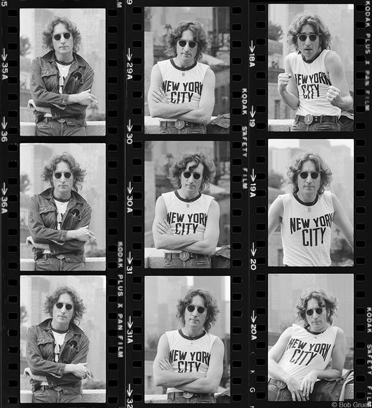 John Lennon Proof Sheet, New York City 1974 - Morrison Hotel Gallery