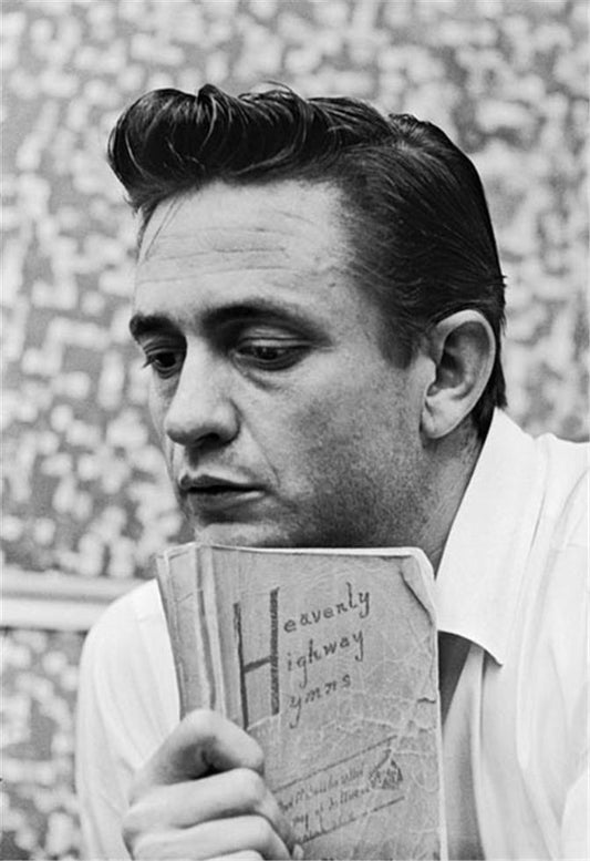 Johnny Cash, 1961 With his mother's Hymn Book - Morrison Hotel Gallery