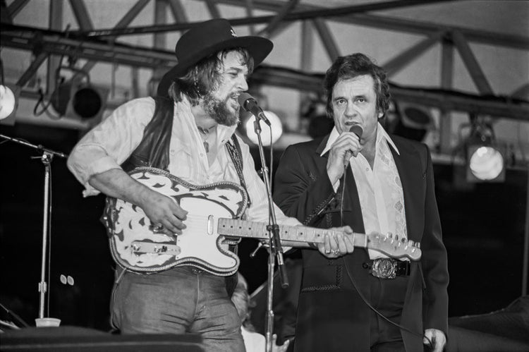 Johnny Cash and Waylon Jennings, 1980 - Morrison Hotel Gallery