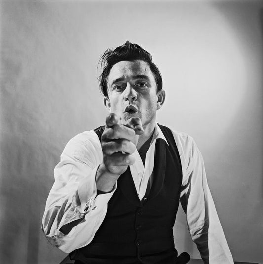 Johnny Cash, Pointing, Los Angeles, CA, August 1960 - Morrison Hotel Gallery