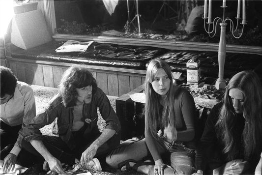 Joni Mitchell, Graham Nash, & Christine Hinton at Peter Tork's, 1969 - Morrison Hotel Gallery
