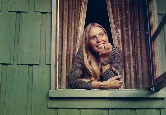 Joni Mitchell, Looking out of her bedroom window, Laurel Canyon, October, 1970 - Morrison Hotel Gallery