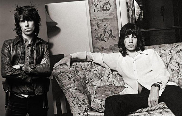 Keith Richards and Mick Jagger, Rolling Stones, Los Angeles, CA, 1972 - Morrison Hotel Gallery