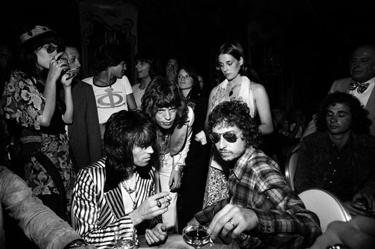 Keith Richards, Mick Jagger, and Bob Dylan, NYC, 1972 - Morrison Hotel Gallery