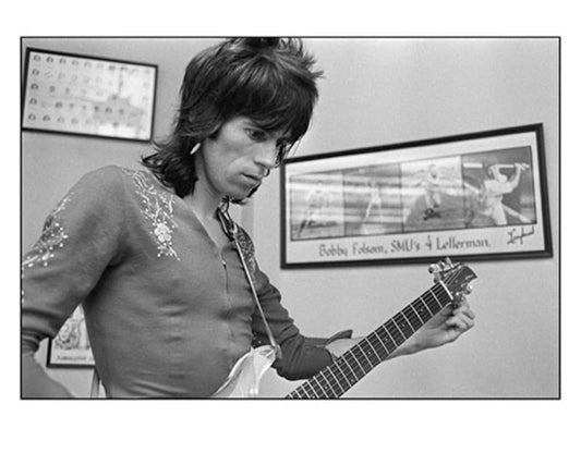 Keith Richards, with guitar, 1969 - Morrison Hotel Gallery