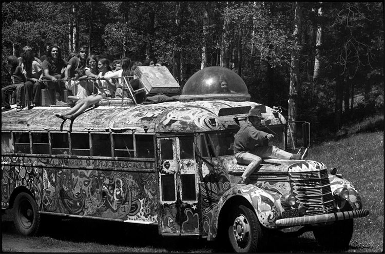 Ken Kesey on His Bus, Further, Aspen Meadows, NM, 1969 - Morrison Hotel Gallery