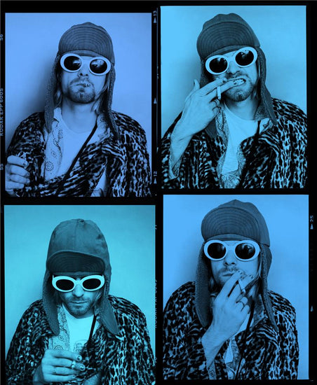Kurt Cobain; Blue Quadriptych - Morrison Hotel Gallery