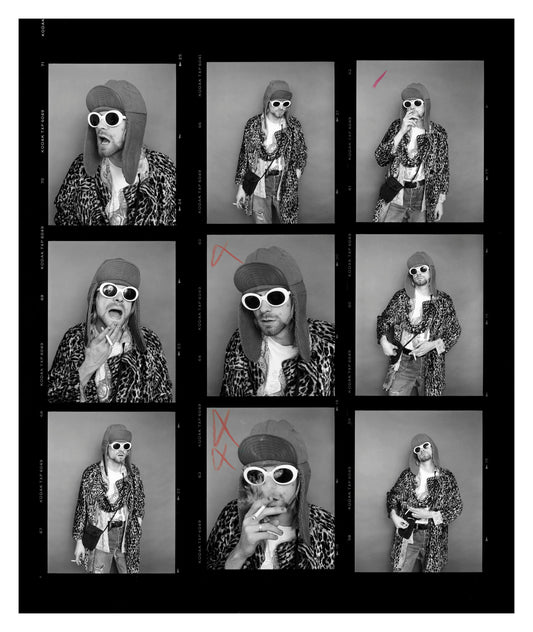 Kurt Cobain, Nirvana, Contact Sheet No. 4, 1993 - Morrison Hotel Gallery