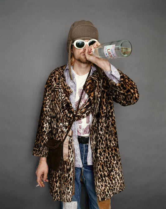 Kurt Cobain, Nirvana, Drinking Evian Water, 1993 - Morrison Hotel Gallery