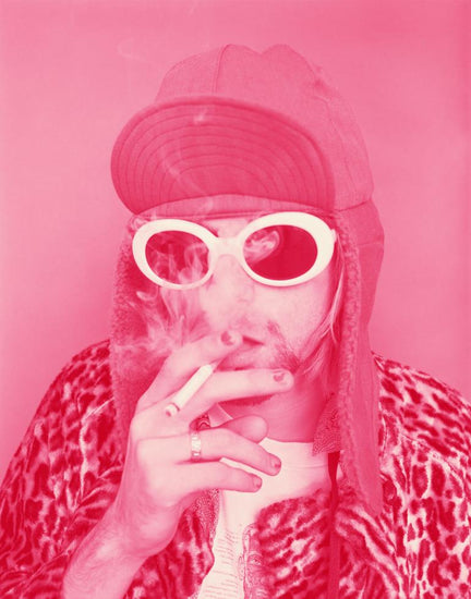 Kurt Cobain, Nirvana, Smoking B Pink, 1993 - Morrison Hotel Gallery