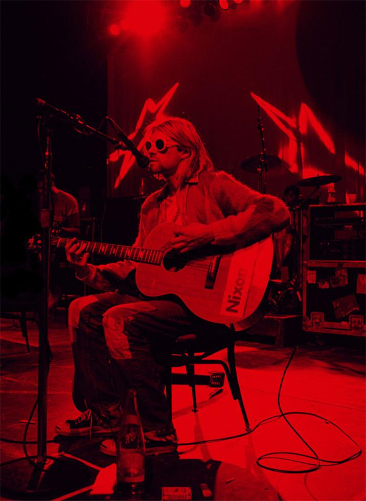 Kurt Cobain, Nirvana, Stage No. 1 Red, 1993 - Morrison Hotel Gallery