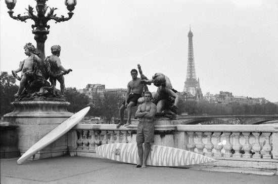 Laird and Buzzy on the Alexandre III Bridge, Paris, France, 1989 - Morrison Hotel Gallery