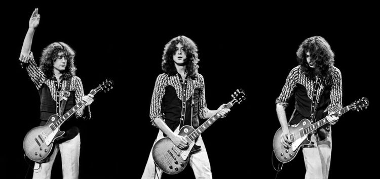 Led Zeppelin, Jimmy Page, Triptych 1975 - Morrison Hotel Gallery