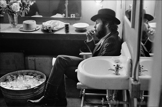 Levon Helm, The Band, backstage Fillmore East, NYC, 1969 - Morrison Hotel Gallery