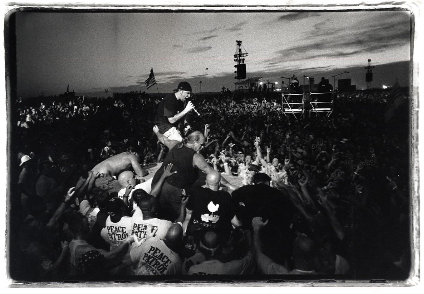 Limp Bizkit, Fred Durst, Crowdsurfing, Woodstock, 1999 - Morrison Hotel Gallery
