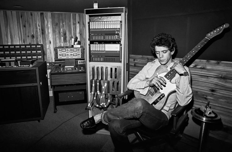 Lou Reed recording at The Record Plant, NYC, 1977 - Morrison Hotel Gallery